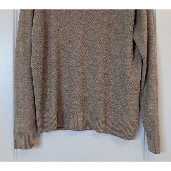 Haggar Men's Tan V-Neck Classic Knit Pullover Casual Sweater Size Large - Picture 4 of 10
